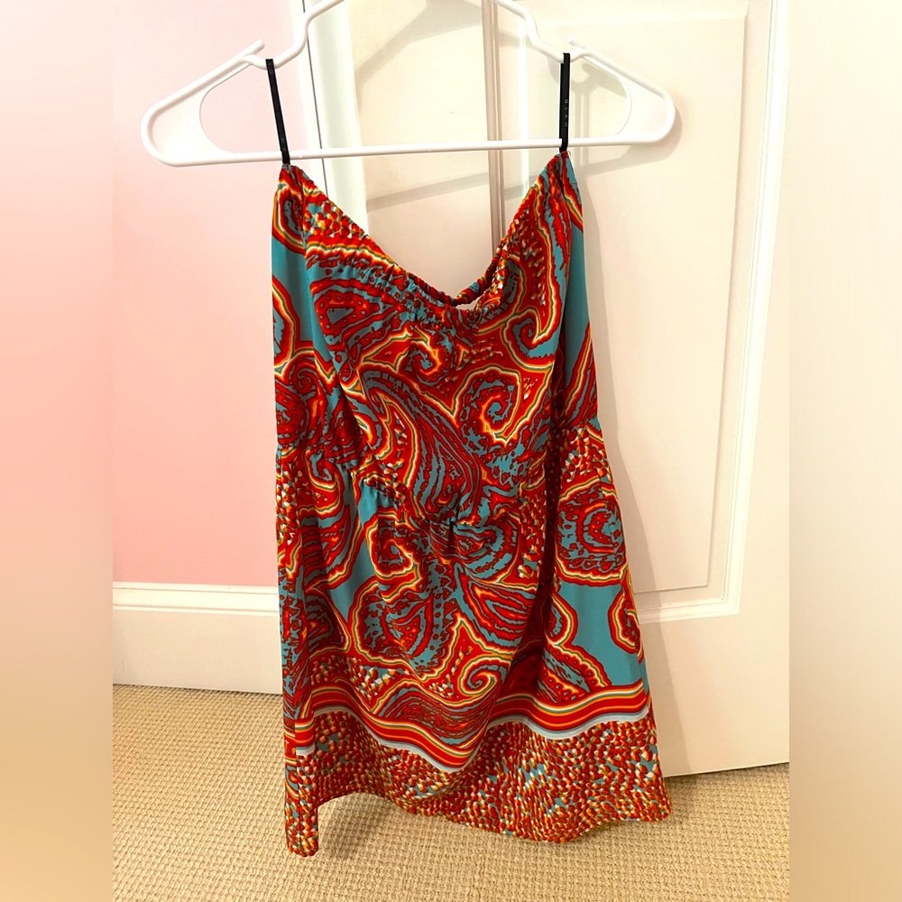 Colorful Strapless Dress